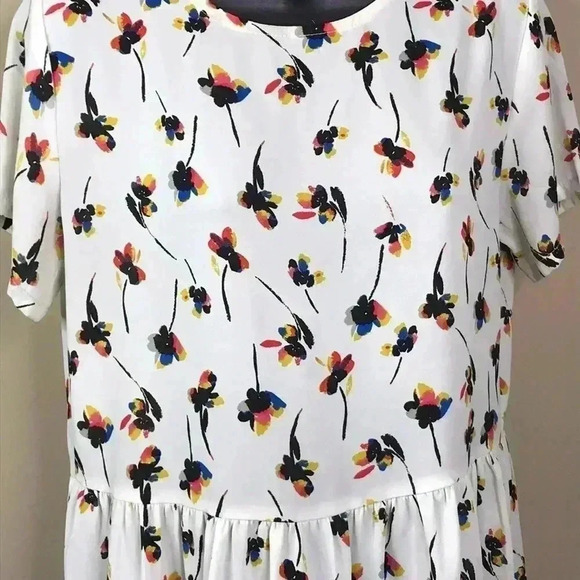 Asher by Fabr’ik Houston Floral Blouse Size M—B2 - Picture 6 of 8